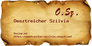 Oesztreicher Szilvia névjegykártya